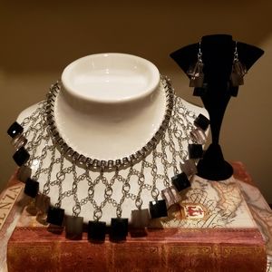 Vintage necklace and earring set.